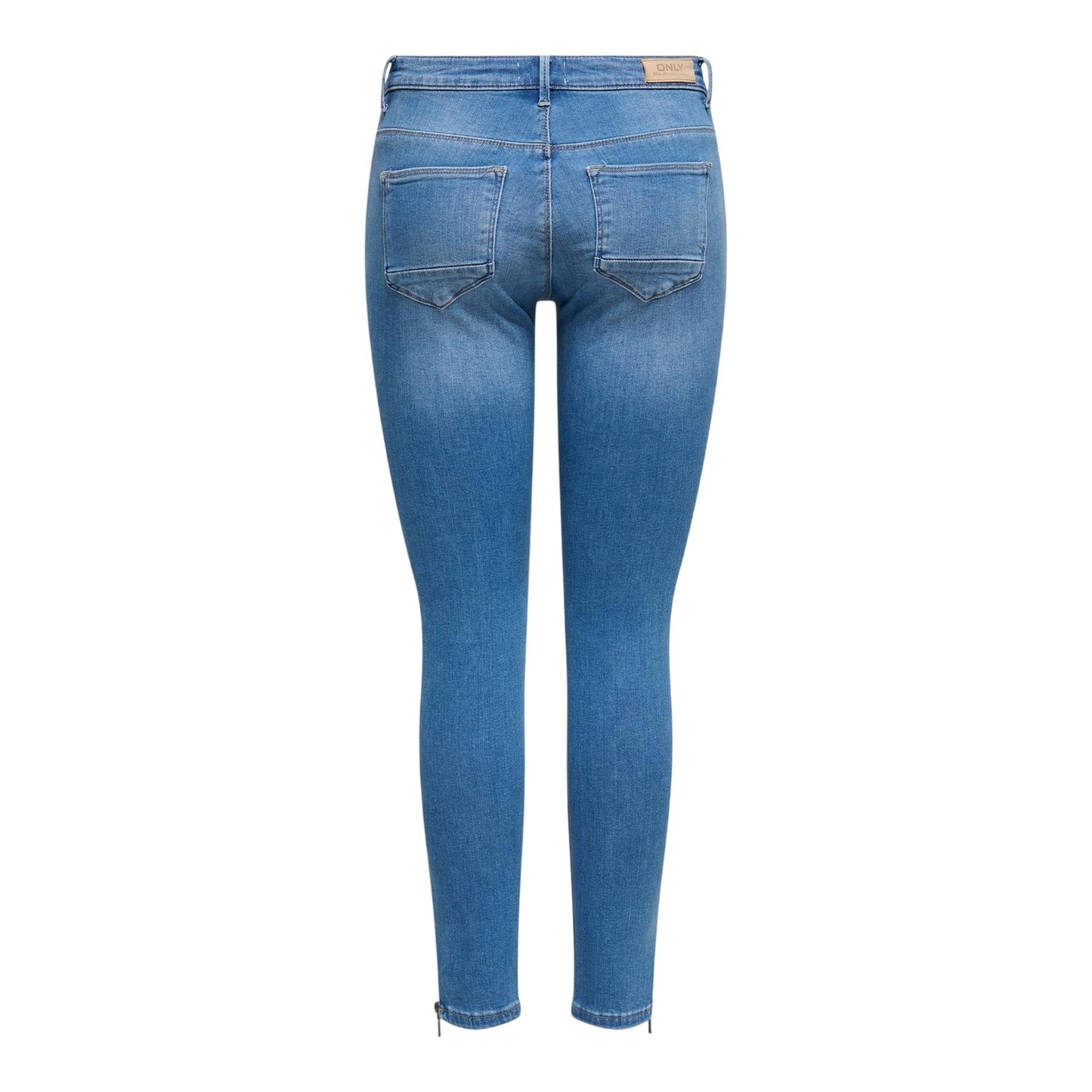 Blue Denim - Back - Only Womens-Ladies 5 Pockets Skinny Jeans