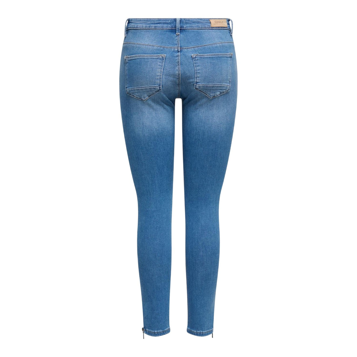 Blue Denim - Back - Only Womens-Ladies 5 Pockets Skinny Jeans