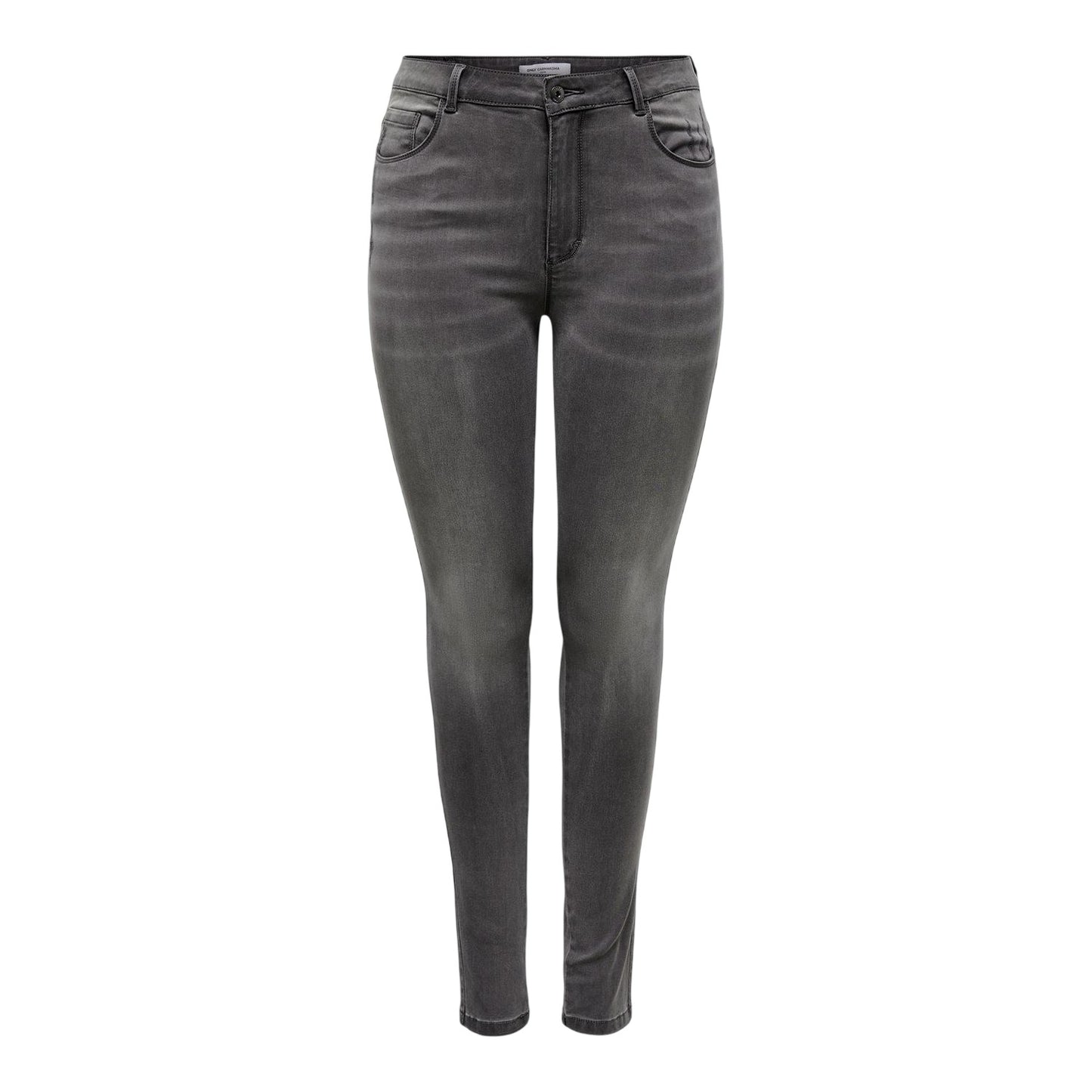 Dark Grey - Front - Only Womens-Ladies 5 Pockets Skinny Jeans