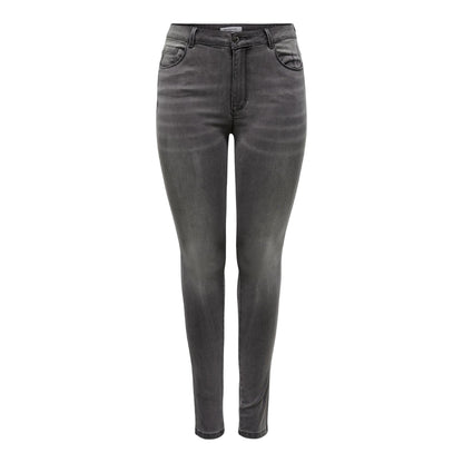 Dark Grey - Front - Only Womens-Ladies 5 Pockets Skinny Jeans