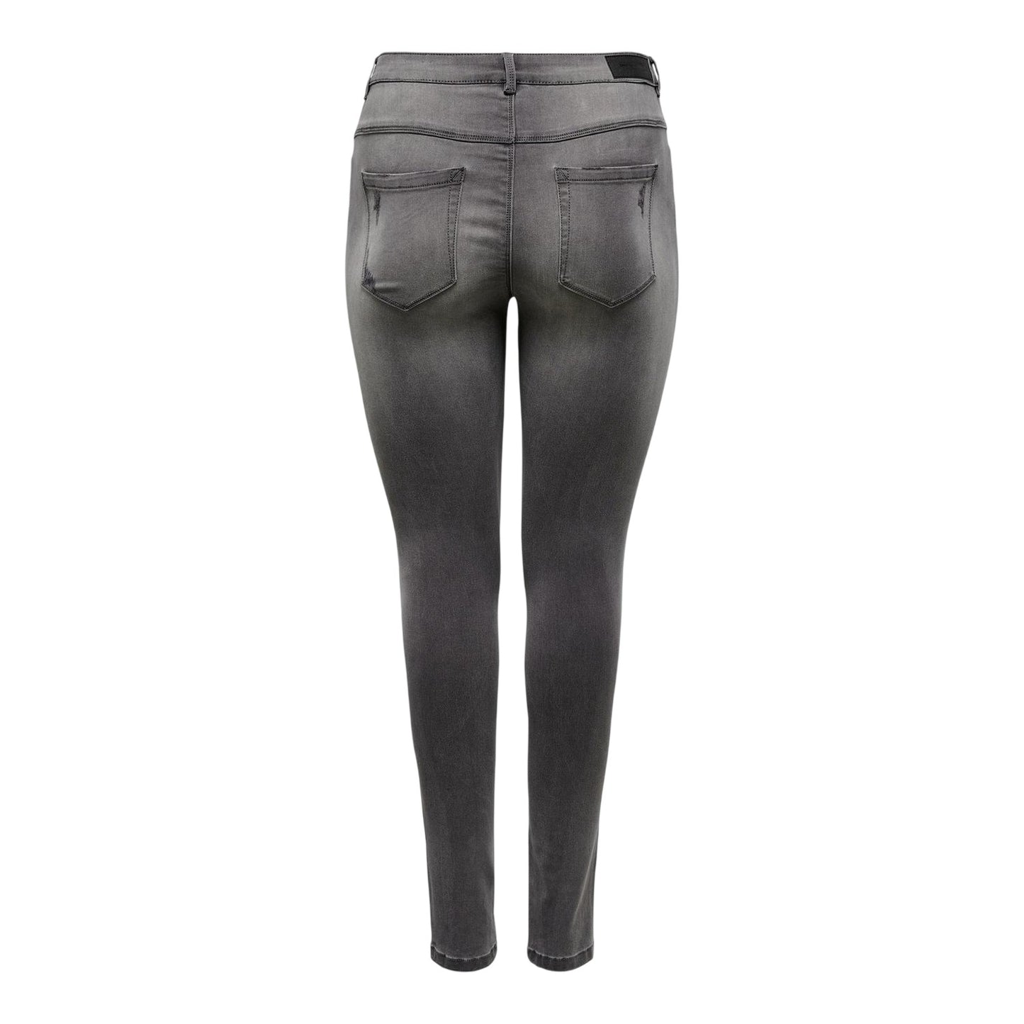 Dark Grey - Back - Only Womens-Ladies 5 Pockets Skinny Jeans