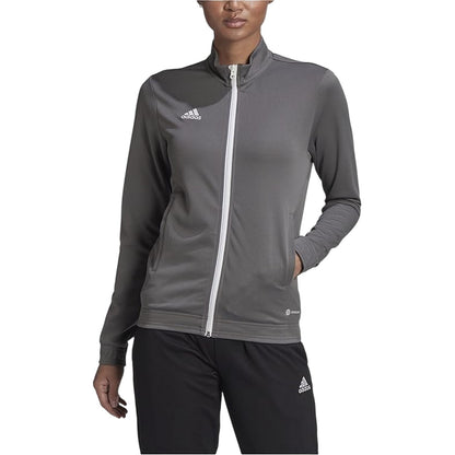 Grey - Lifestyle - Adidas Womens-Ladies Entrada 22 Track Jacket