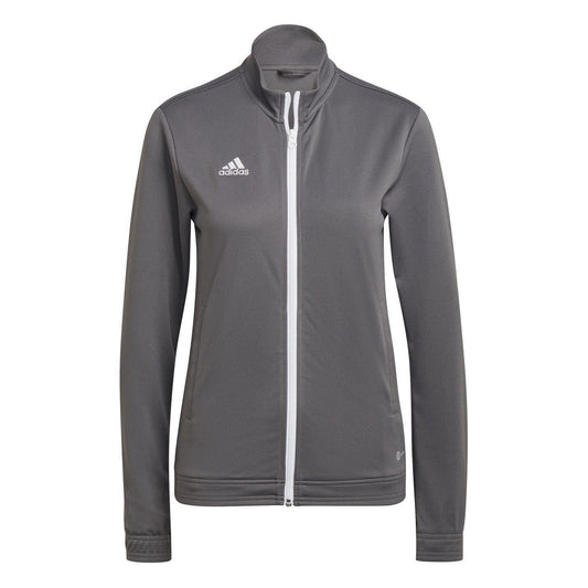 Grey - Front - Adidas Womens-Ladies Entrada 22 Track Jacket