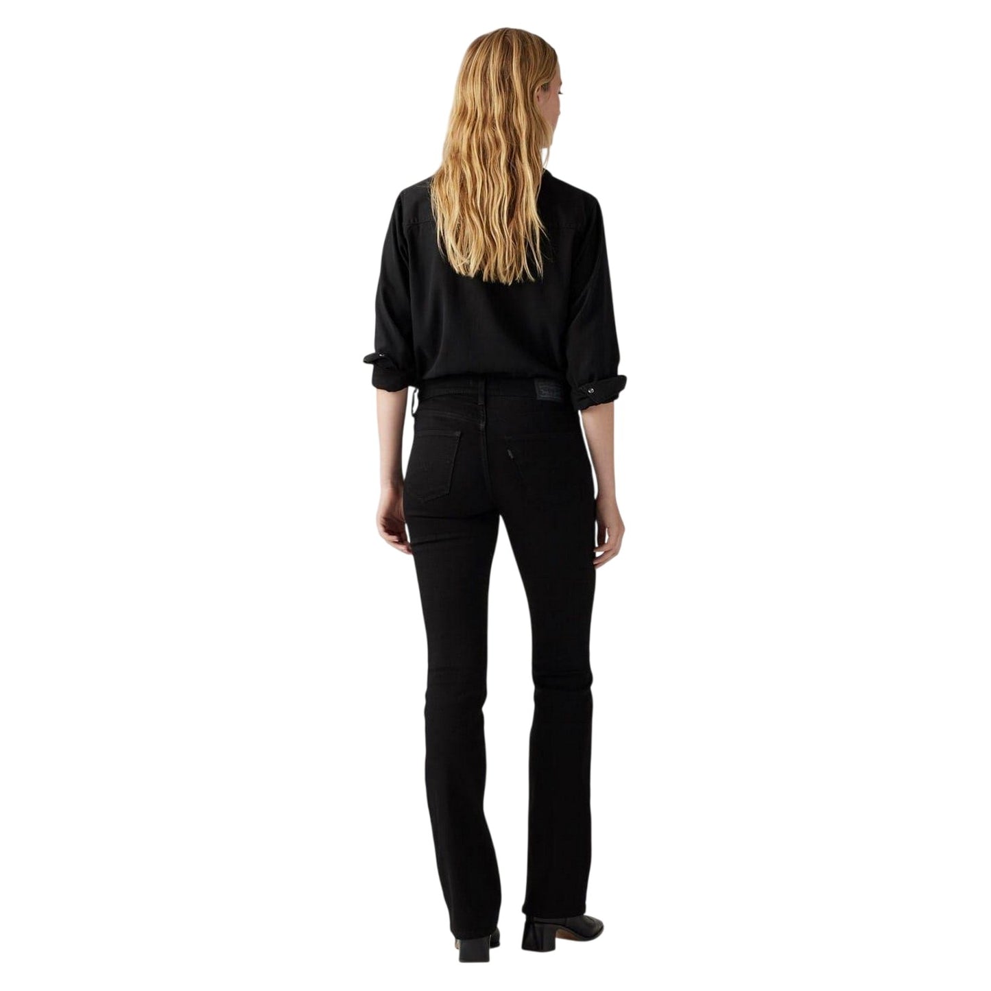 Black - Back - Levis Womens-Ladies Soft Bootcut Jeans