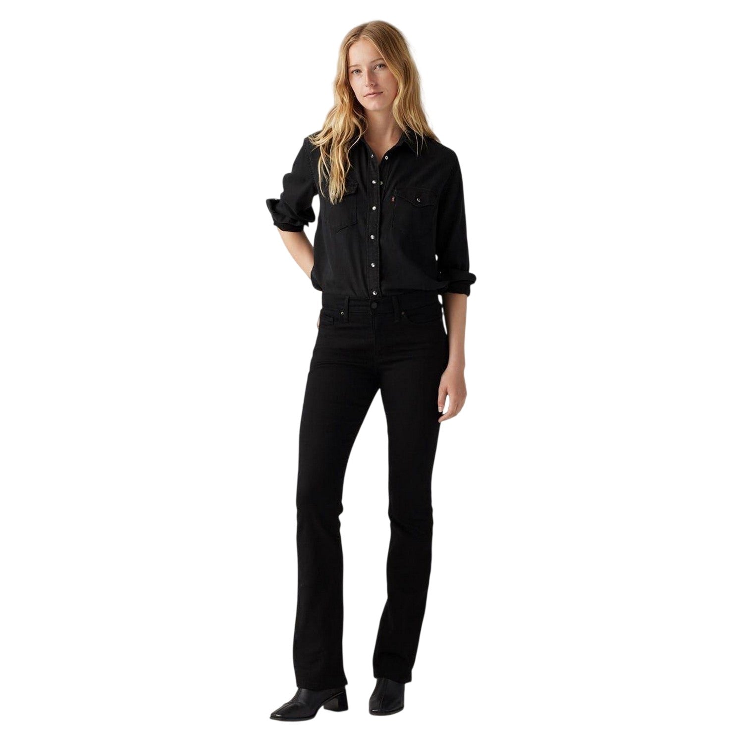 Black - Lifestyle - Levis Womens-Ladies Soft Bootcut Jeans