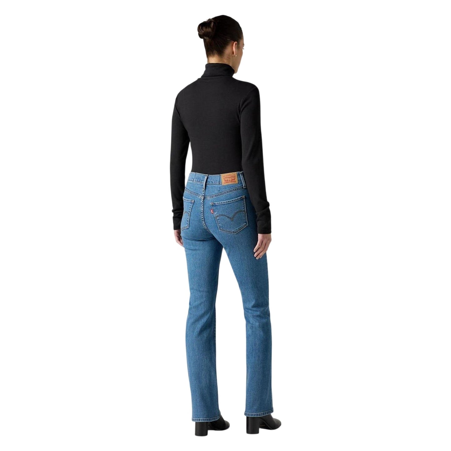 Blue - Back - Levis Womens-Ladies Soft Bootcut Jeans
