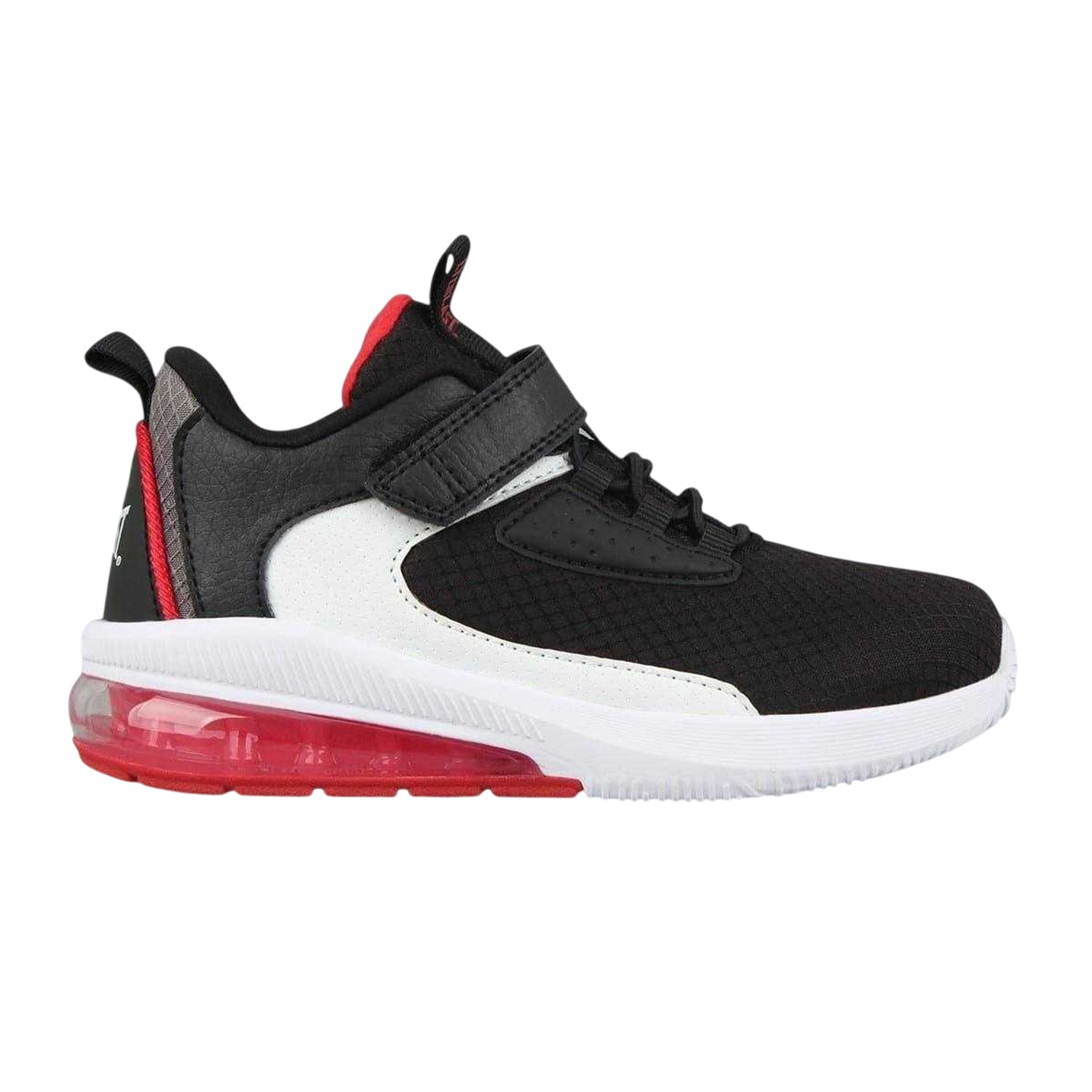 Black-White-Red - Front - Everlast Childrens-Kids Swish Court Trainers