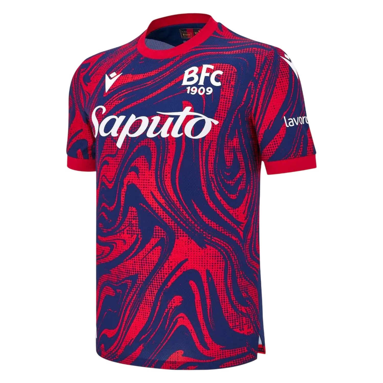 Blue-Red - Side - Macron Mens Bologna FC 24-25 Third Jersey