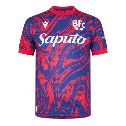 Blue-Red - Front - Macron Mens Bologna FC 24-25 Third Jersey