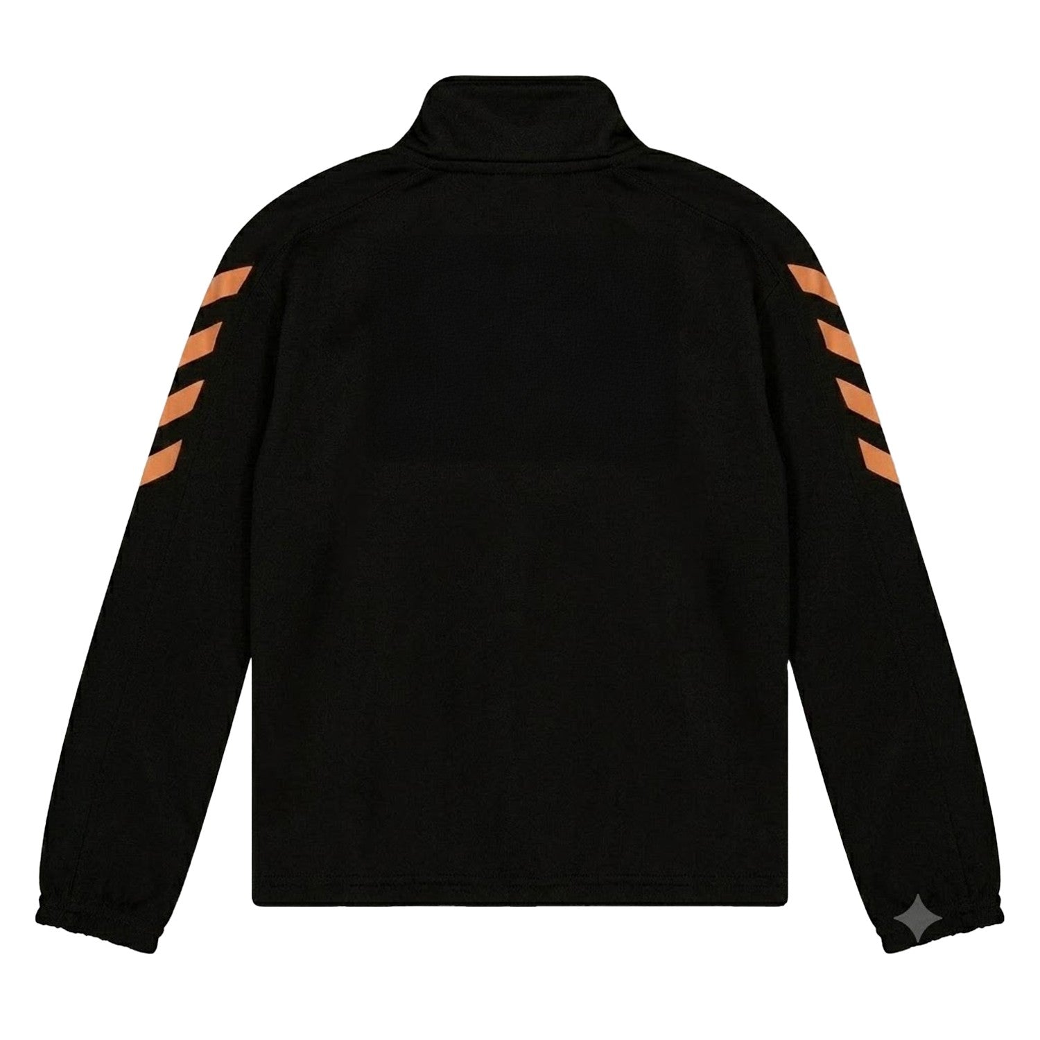 Black-Orange - Back - Hummel Childrens-Kids Core Logo Jacket