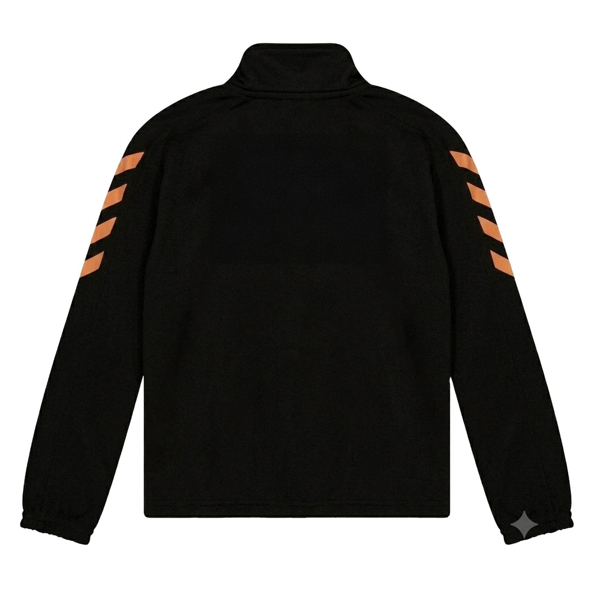 Black-Orange - Back - Hummel Childrens-Kids Core Logo Jacket