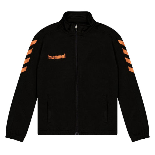 Black-Orange - Front - Hummel Childrens-Kids Core Logo Jacket