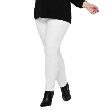 White - Back - Only Womens-Ladies Skinny Jeggings