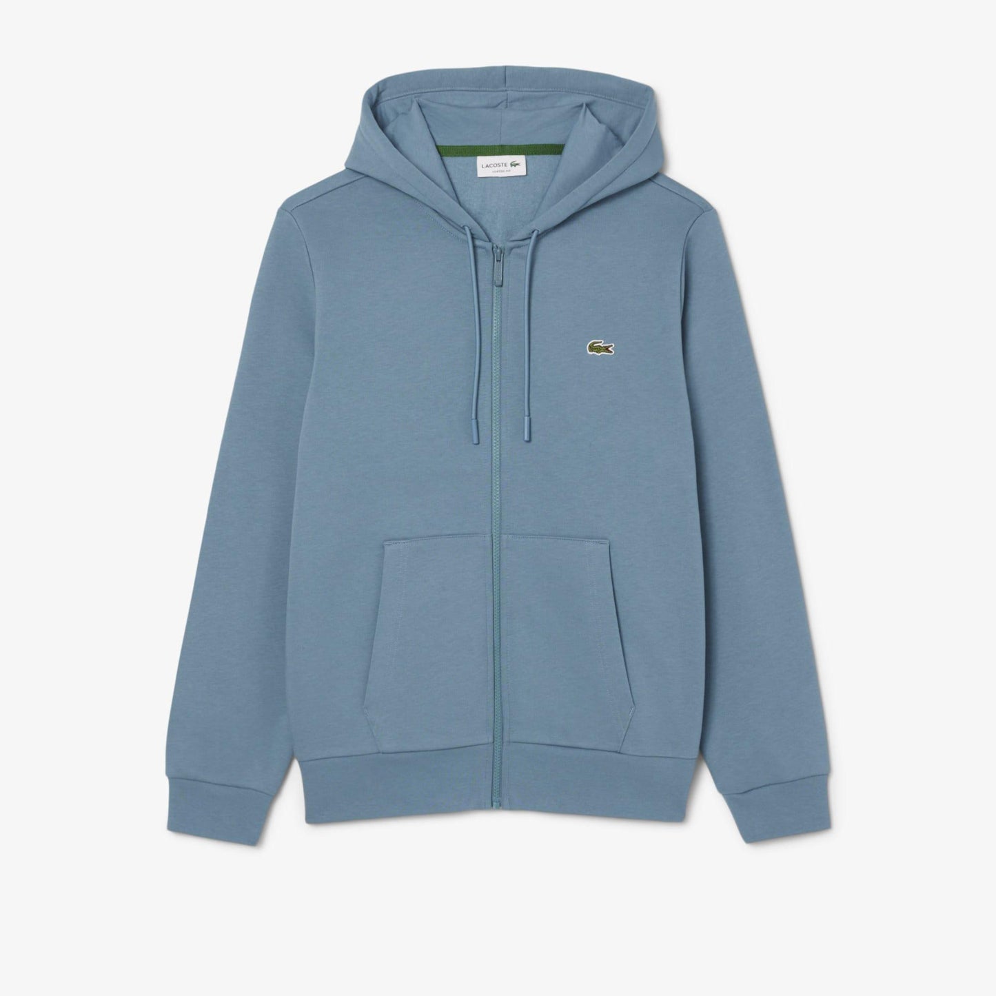 Blue - Front - Lacoste Mens Fleece Full Zip Hoodie