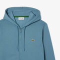 Blue - Pack Shot - Lacoste Mens Fleece Full Zip Hoodie