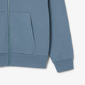 Blue - Close up - Lacoste Mens Fleece Full Zip Hoodie