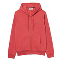 Red - Front - Lacoste Mens Fleece Full Zip Hoodie