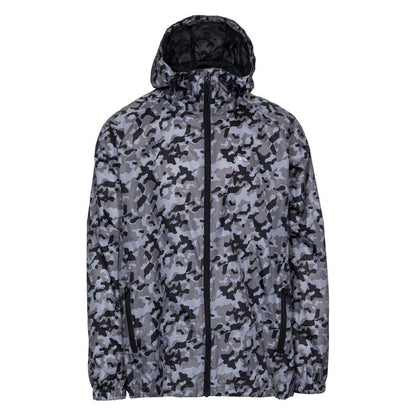 Grey - Front - Trespass Womens-Ladies Qikpac Camouflage Packaway Raincoat