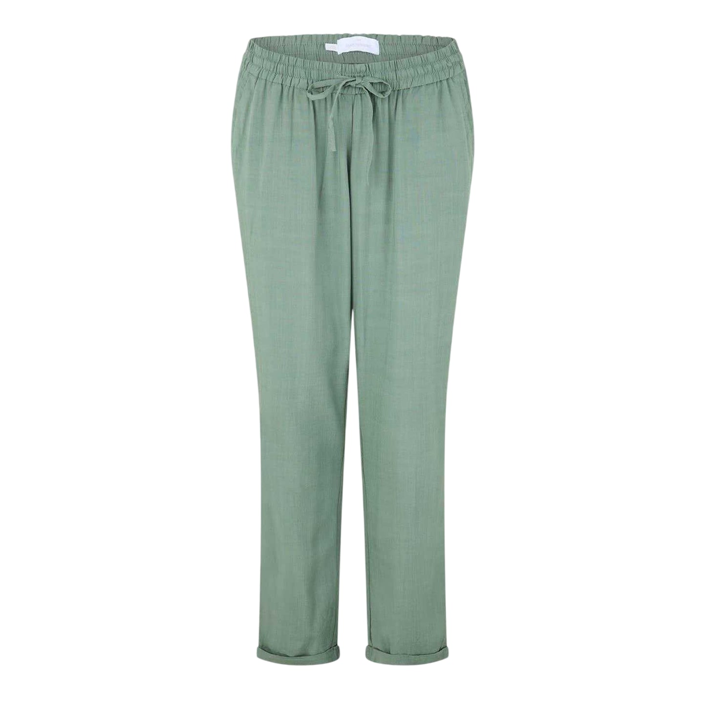 Laurel Wreath - Front - Mamalicious Womens-Ladies Plain Roll Up Slim Trousers