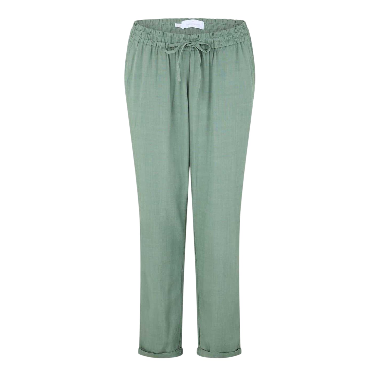 Laurel Wreath - Front - Mamalicious Womens-Ladies Plain Roll Up Slim Trousers