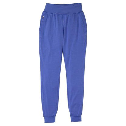 Baja Blue - Front - Nathan Womens-Ladies 365 Plain Slim Joggers