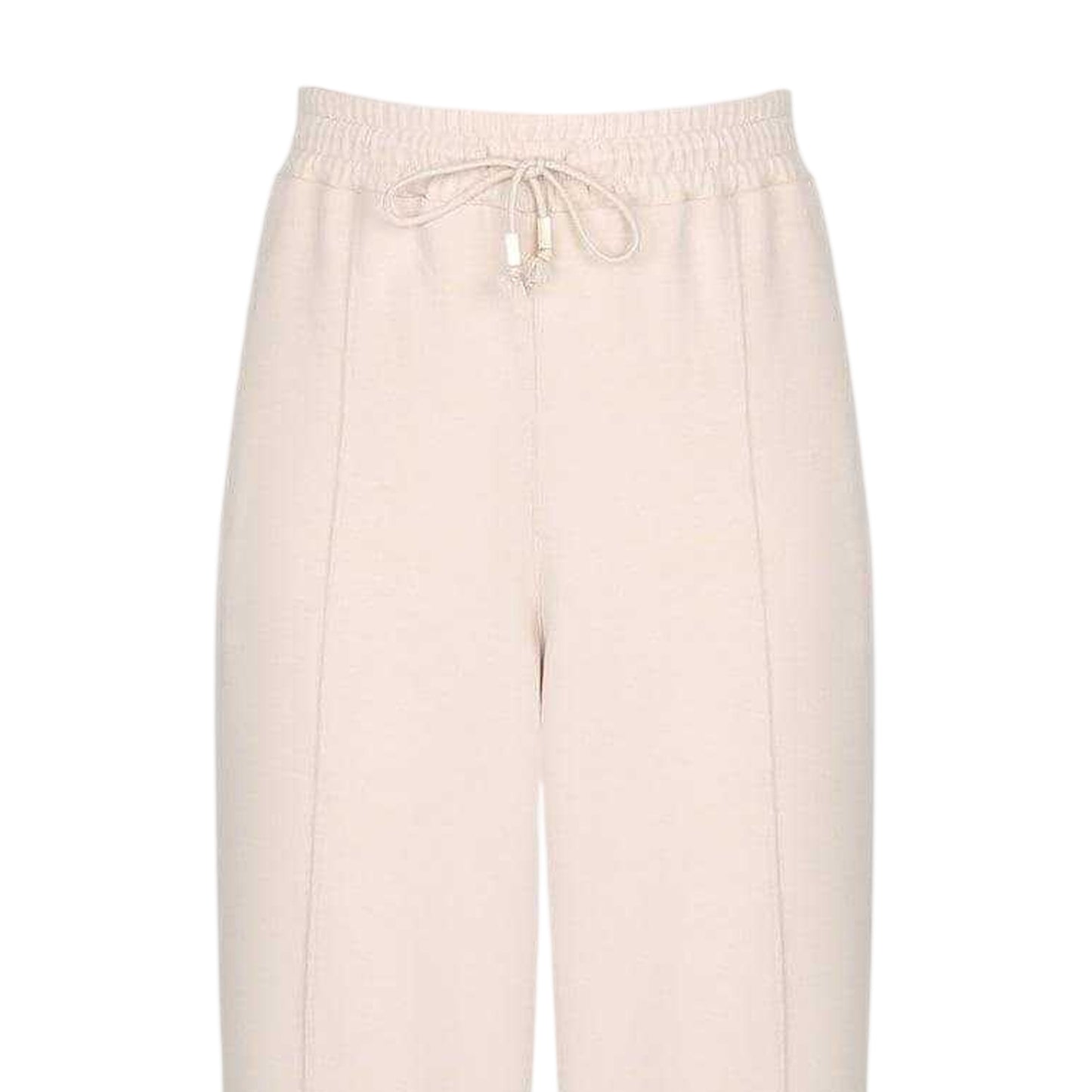 Neutral - Side - Biba Womens-Ladies Logo Wide Leg Jogging Bottoms