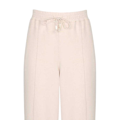 Neutral - Side - Biba Womens-Ladies Logo Wide Leg Jogging Bottoms