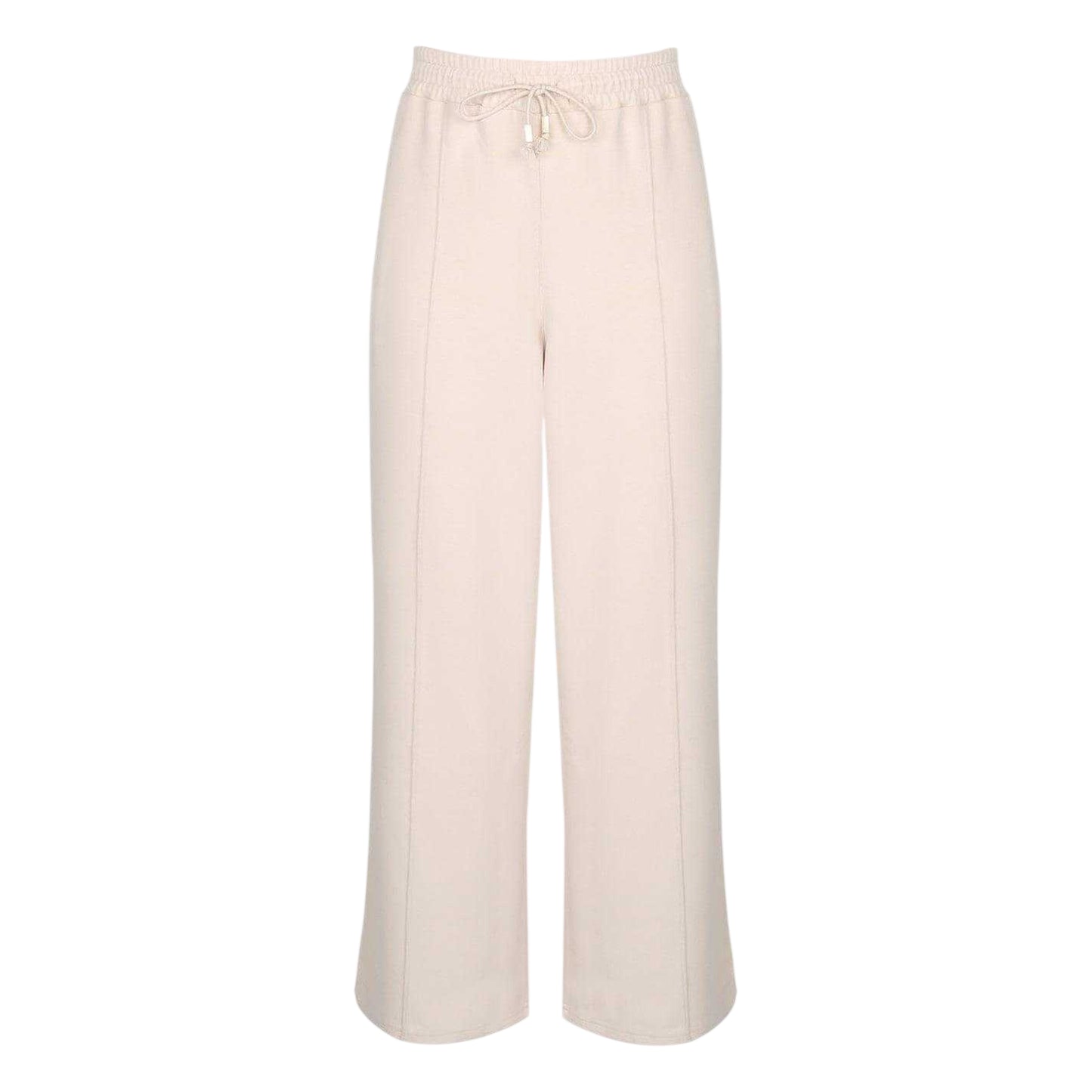 Neutral - Front - Biba Womens-Ladies Logo Wide Leg Jogging Bottoms