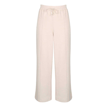 Neutral - Front - Biba Womens-Ladies Logo Wide Leg Jogging Bottoms