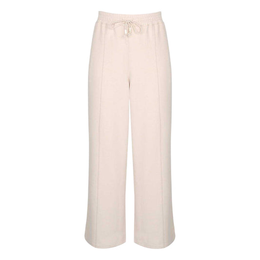 Neutral - Front - Biba Womens-Ladies Logo Wide Leg Jogging Bottoms