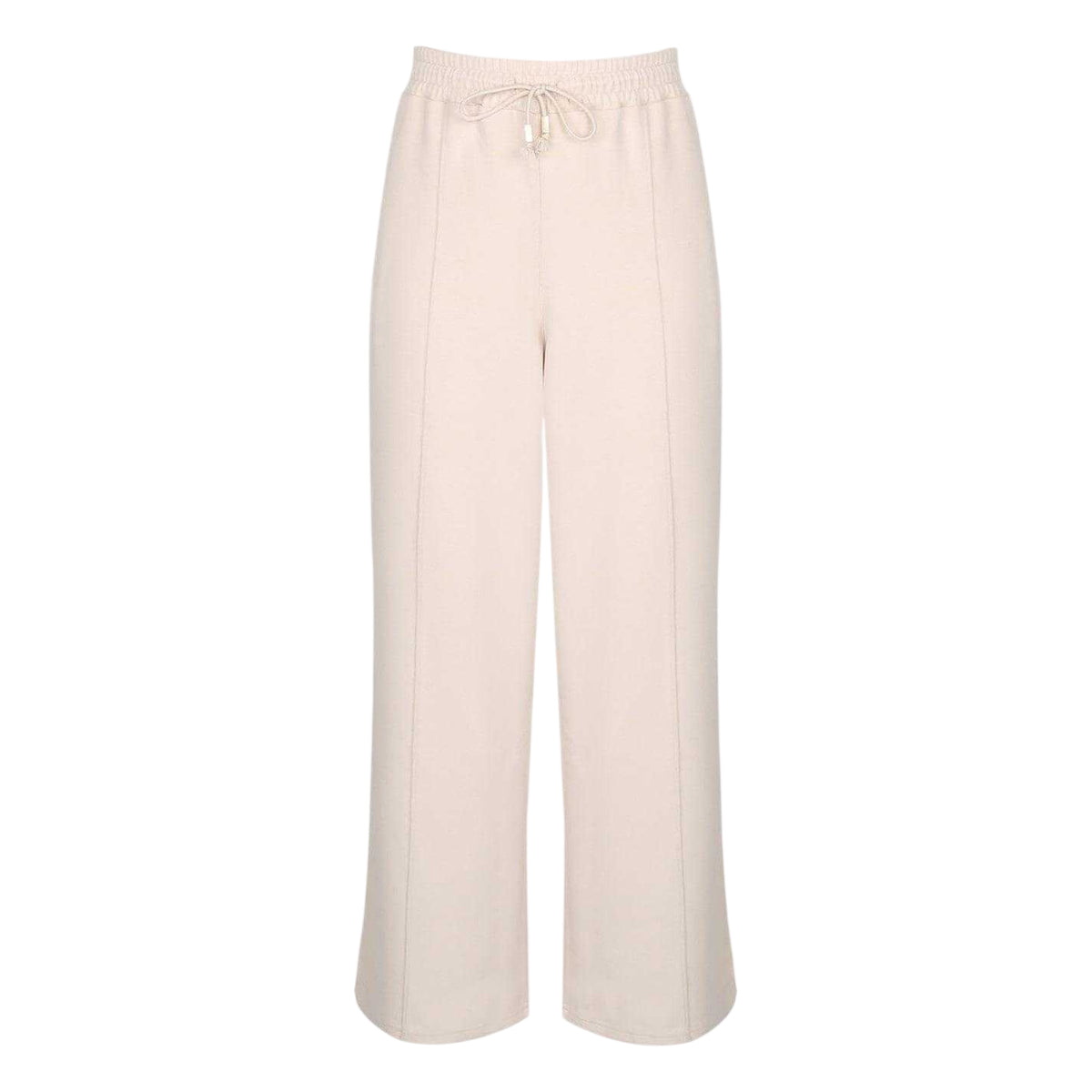 Neutral - Front - Biba Womens-Ladies Logo Wide Leg Jogging Bottoms