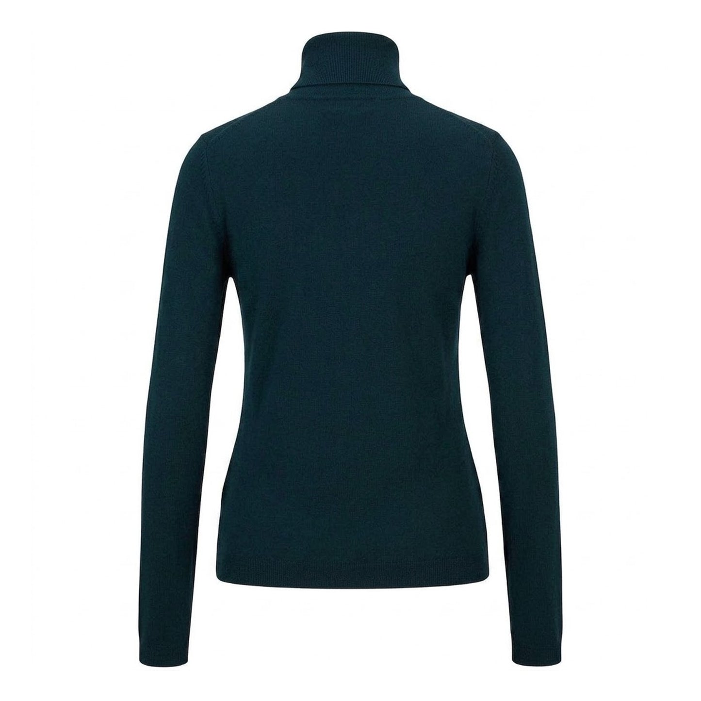 Dark Green - Back - Boss Womens-Ladies Turtle Neck Regular Sweatshirt