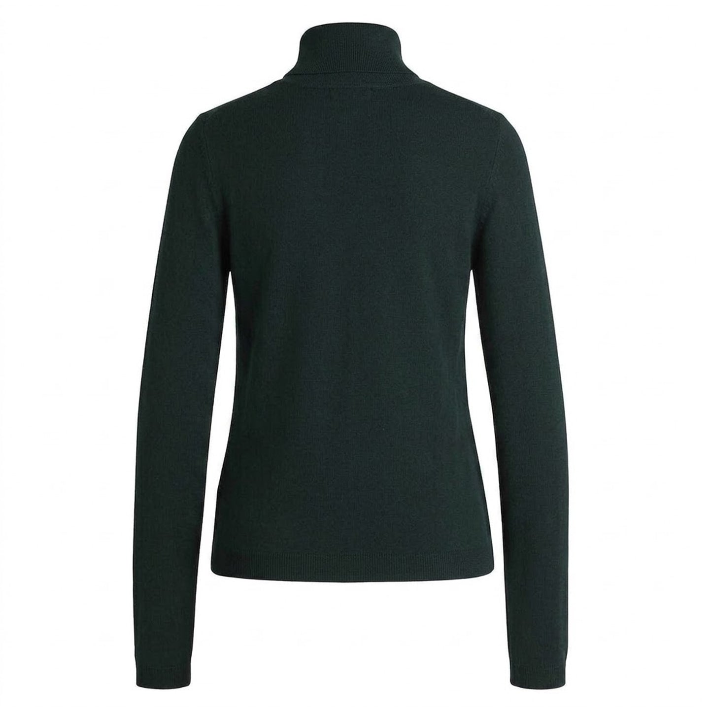 Green - Back - Boss Womens-Ladies Turtle Neck Regular Sweatshirt