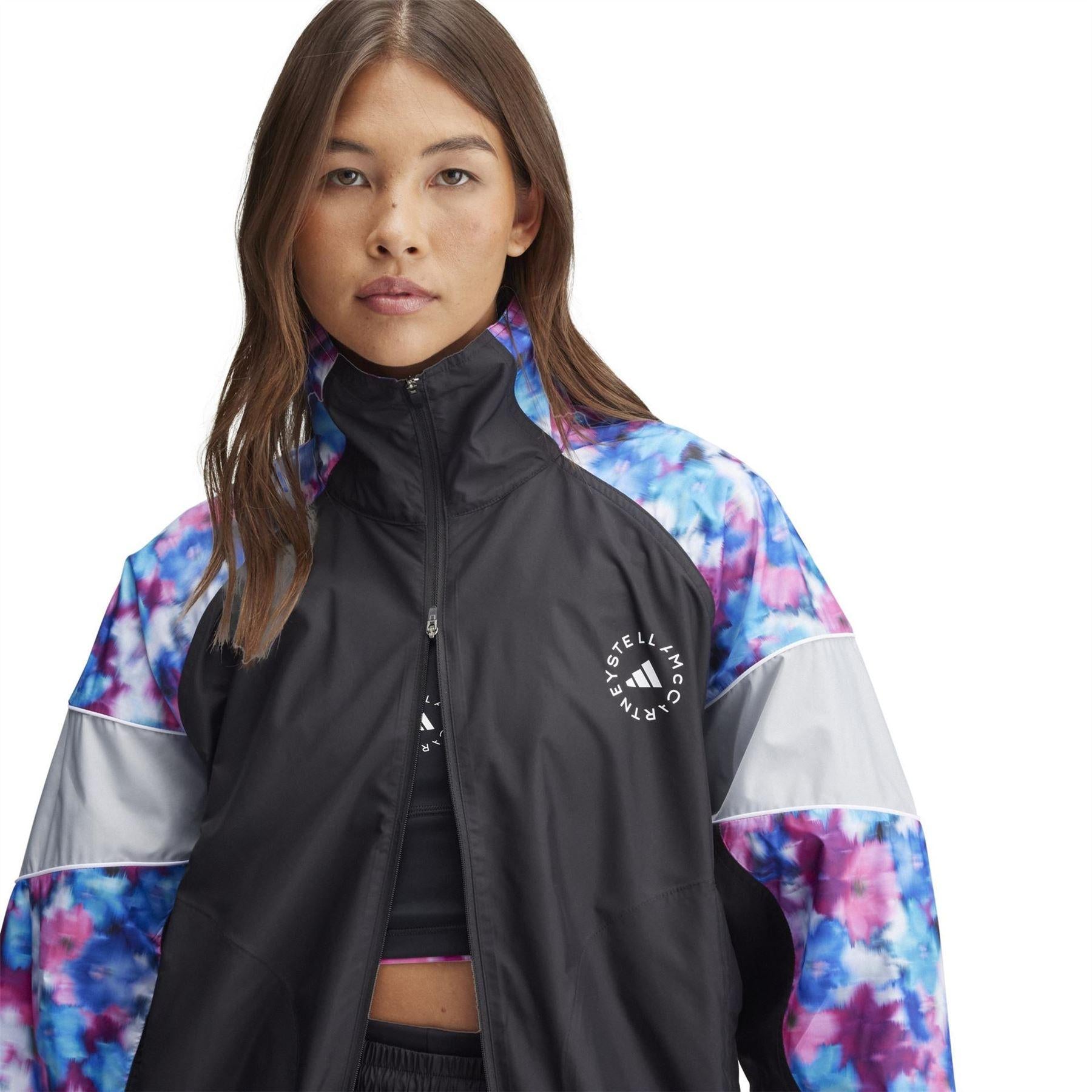 Cyan - Side - Adidas Womens-Ladies Stella McCartney Track Jacket
