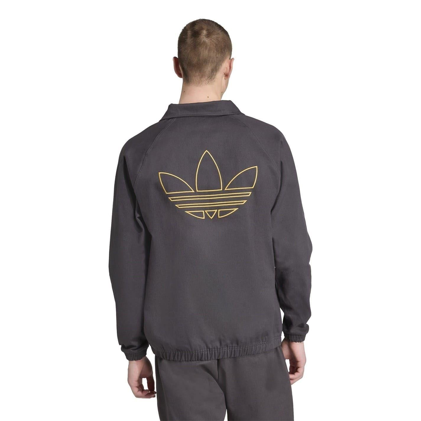 Black - Back - Adidas Mens Terrace Icons Manchester United FC Drill Top