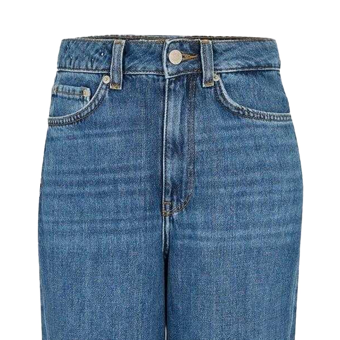 Dark Blue - Back - JJXX Womens-Ladies Relaxed Mom Jeans