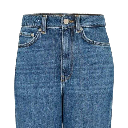 Dark Blue - Back - JJXX Womens-Ladies Relaxed Mom Jeans
