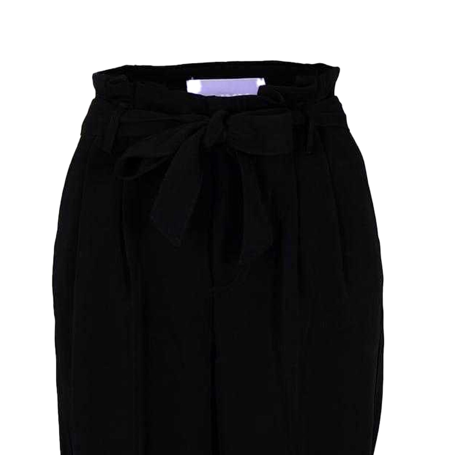 Black - Back - JJXX Womens-Ladies Plain Straight Trousers