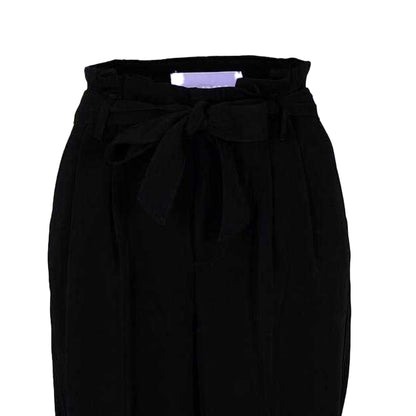 Black - Back - JJXX Womens-Ladies Plain Straight Trousers