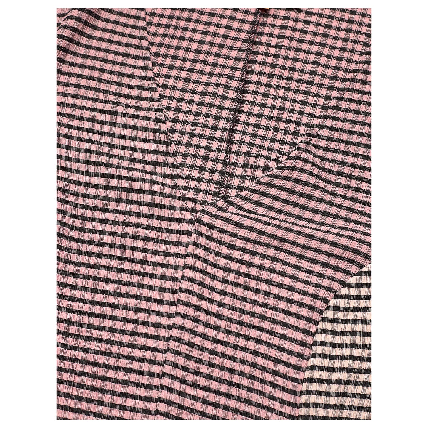 Pink - Side - Stine Goya Womens-Ladies Striped 3-4 Sleeve Midi Dress