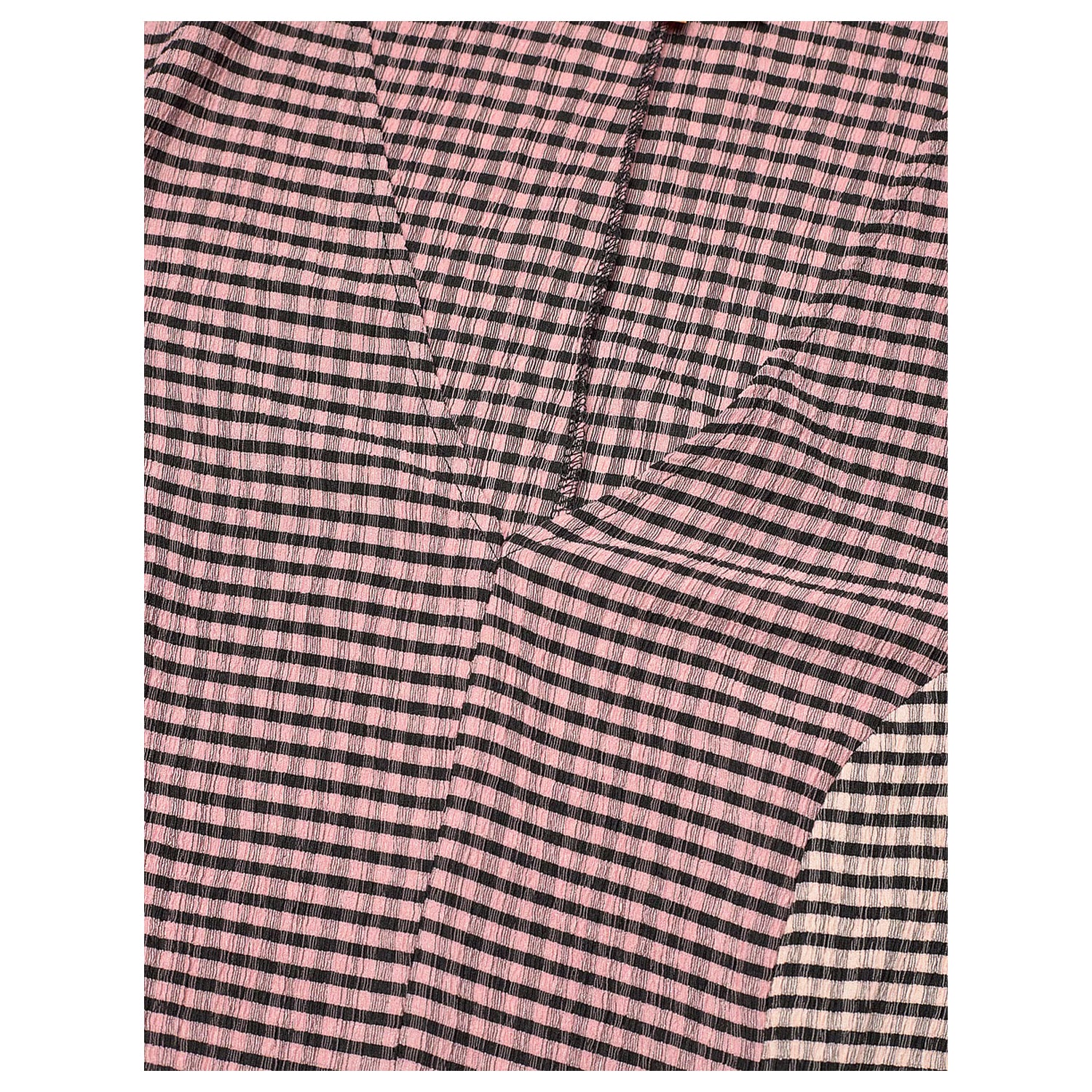 Pink - Side - Stine Goya Womens-Ladies Striped 3-4 Sleeve Midi Dress