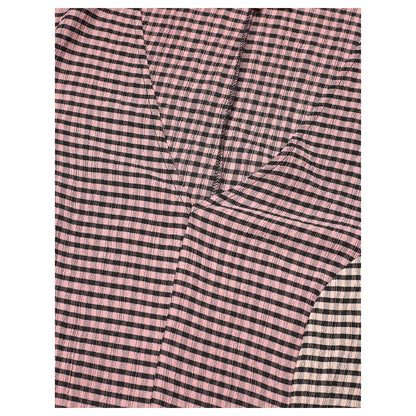 Pink - Side - Stine Goya Womens-Ladies Striped 3-4 Sleeve Midi Dress