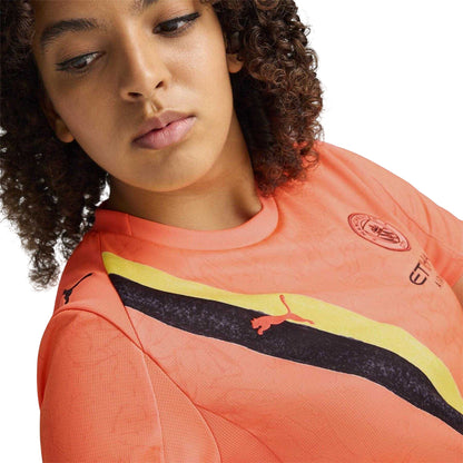 Neon Orange - Side - Puma Womens-Ladies KidSuper Manchester City FC Goalkeeper Jersey