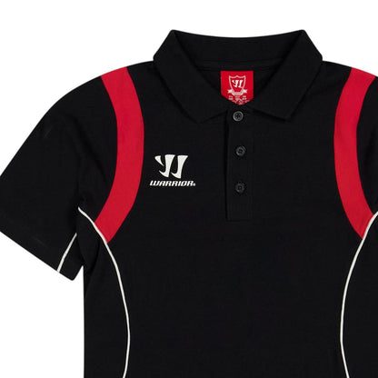 Black - Side - Warrior Mens Training Polo Shirt