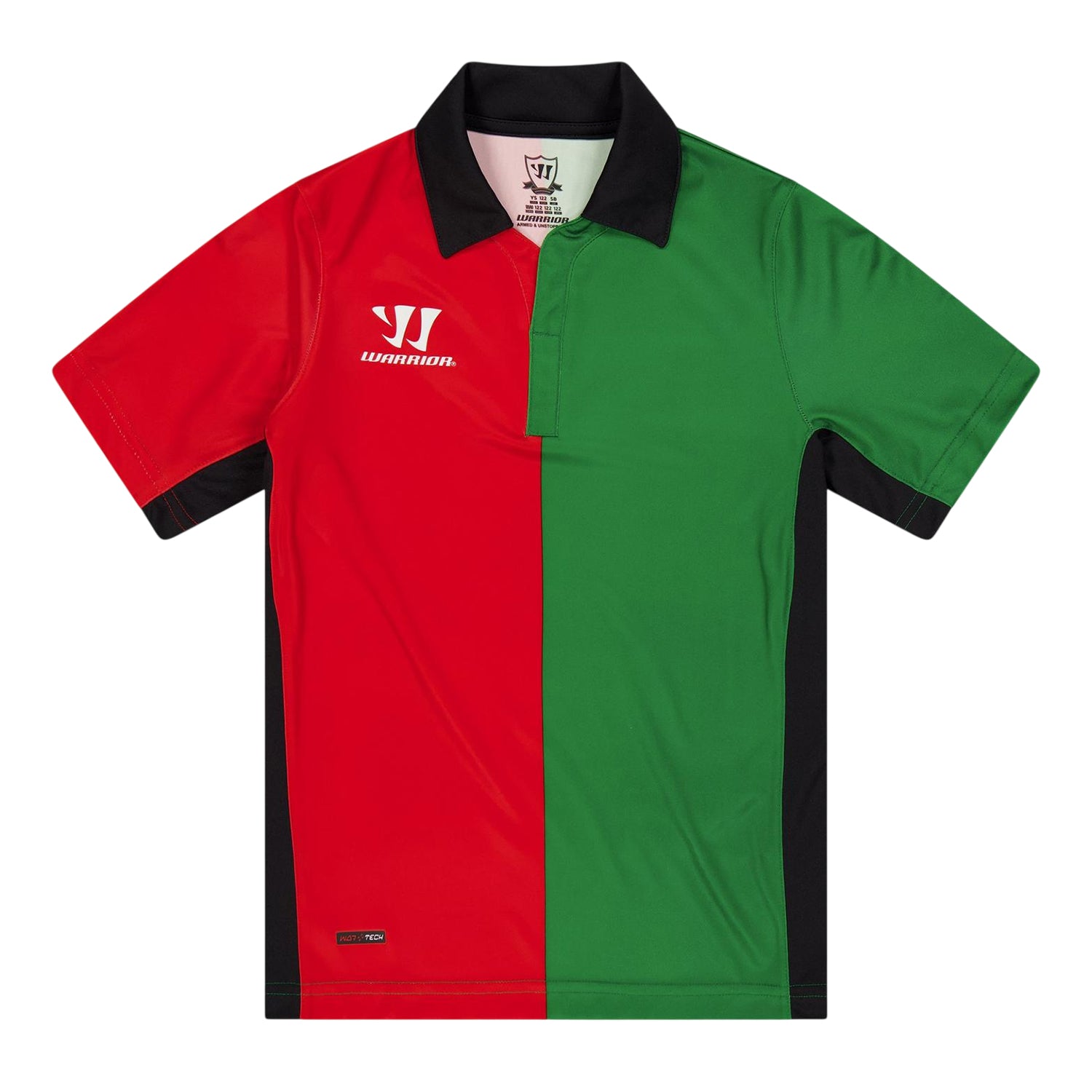 Red-Green - Front - Warrior Childrens-Kids Anfield Polo Shirt