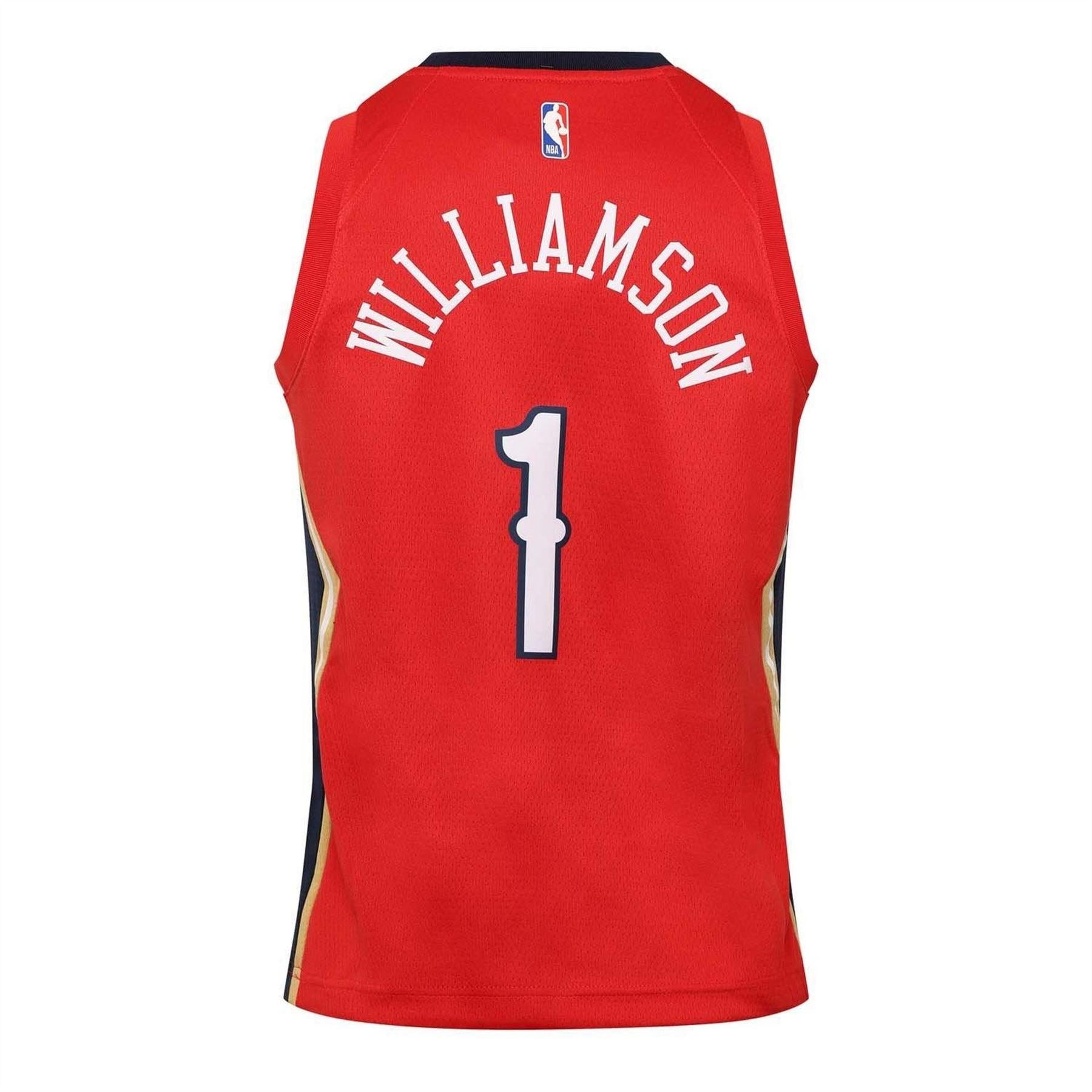 Red - Back - New Orleans Pelicans Childrens-Kids Williamson Nike Basketball Jersey