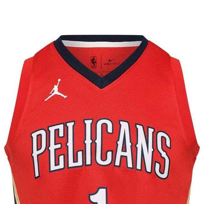 Red - Side - New Orleans Pelicans Childrens-Kids Williamson Nike Basketball Jersey