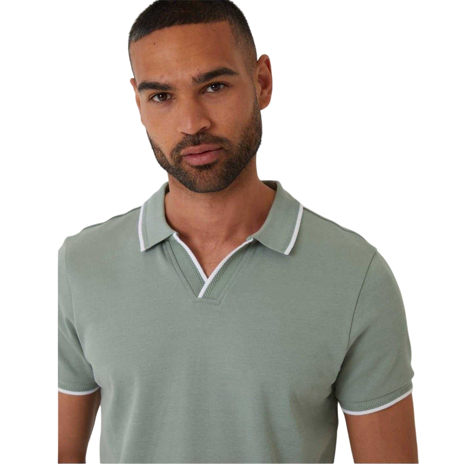 Sage - Side - Threadbare Mens Marriage Collared Polo Shirt