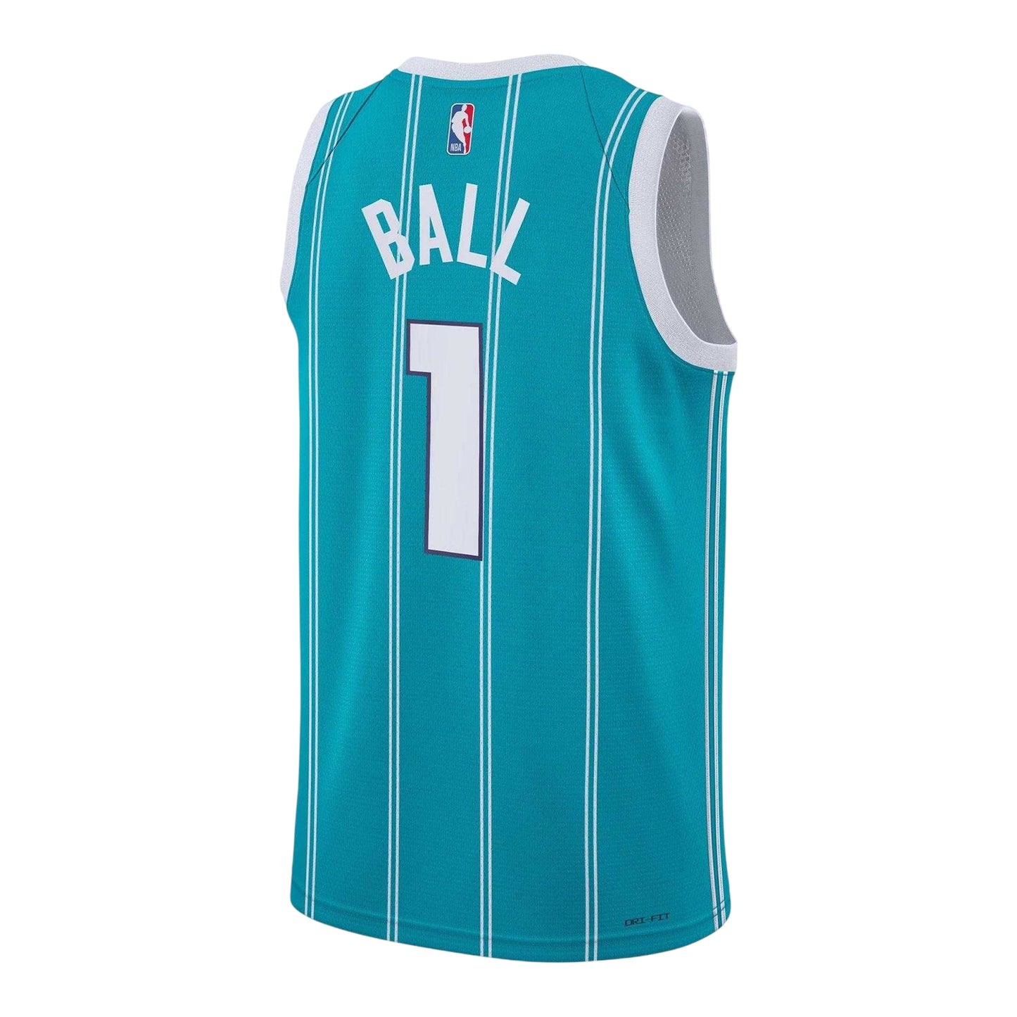 Teal - Back - Charlotte Hornets Childrens-Kids Icon Basketball Jersey