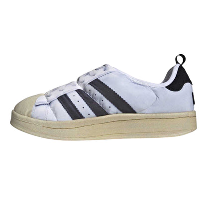 White - Side - Adidas Mens Puffylette Trainers